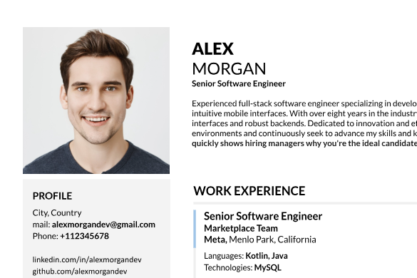 FREE Software Engineer Resume Template